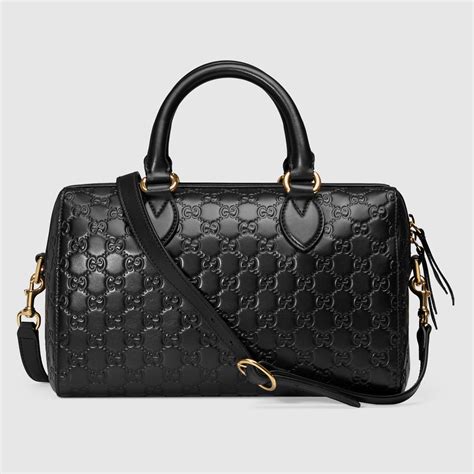 gucci medium soft signature leather boston bag|Gucci small bag cheap.